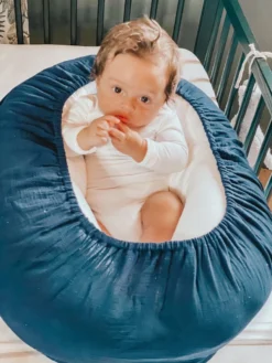 Snoozzz Relax Pour Coussin D'allaitement - En Velours Doux Spécialement Pour Les Bébés - Petrol -Bébé Soldes Boutique 900x1200 40