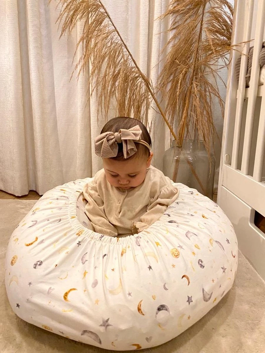 Housse De Coussin D'allaitement Moon & Stars Housse De Relaxation Coussin D'allaitement 3 Housse De Coussin D'allaitement Moon & Stars Housse De Relaxation Coussin D'allaitement – Image 3