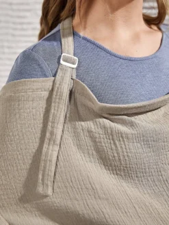 MÉWAVE© | Tissu D'allaitement | Kaki | 75x90cm | Tissu D'alimentation Avec Vue Sur Bébé -Bébé Soldes Boutique 902x1200 1