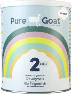 Pure Goat Company - Lait De Suite 2 - Formule Biologique à Base De Lait De Chèvre Entier - 800 Grammes