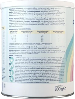 Pure Goat Company - Formule Complète Pour Nourrissons 1 - Formule Bio En Bouteille à Base De Lait De Chèvre Entier - 800 Grammes -Bébé Soldes Boutique 914x1200 6
