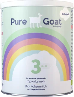 Pure Goat Company - Lait De Suite 3 - Formule Biologique à Base De Lait De Chèvre Entier - 800 Grammes