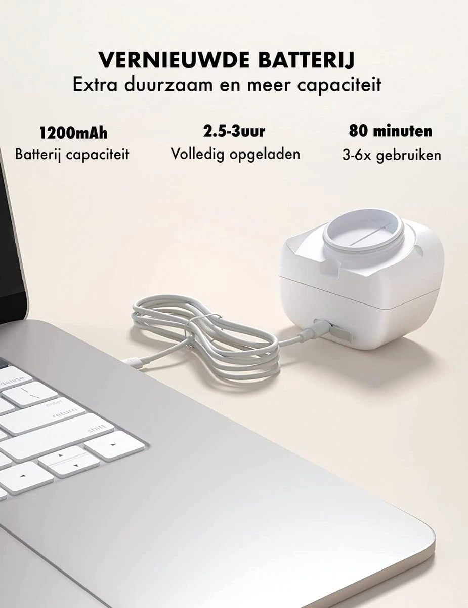 Tire-lait Sans Fil - Incl. 20 Sacs De Stockage De Lait Maternel - Silencieux - Batterie Rechargeable - Vitesse Réglable - Affichage LCD Numérique - Tire-lait électrique Portable - Pompage Facile - Pompage Mains Libres - Allaitement - Pompe Moderne 14 Tire-lait Sans Fil - Incl. 20 Sacs De Stockage De Lait Maternel - Silencieux - Batterie Rechargeable - Vitesse Réglable - Affichage LCD Numérique - Tire-lait électrique Portable - Pompage Facile - Pompage Mains Libres - Allaitement - Pompe Moderne – Image 14