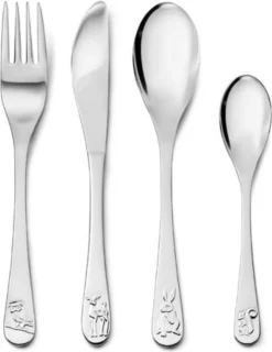 Ensemble De 4 Couverts Pour Enfants Zilverstad Forest Animals - Acier Inoxydable -Bébé Soldes Boutique 926x1200 2