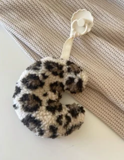 Petits Biscuits - Attache Tétine Peluche Lune XXL Panthère Lumineuse - Teddy - Tout Doux - Attache Tétine - Cadeau Maternité - Bébé Hip