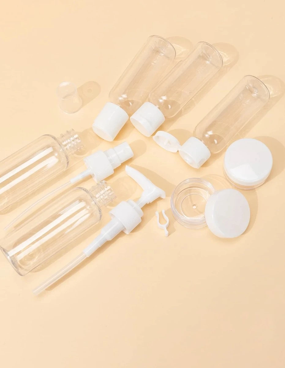 7 Set Professionnel Portable Voyage Cosmétique Voyages Points Ensembles D'embouteillage En Plastique Rechargeable Voyages Cosmétique Bouteille 2 7 Set Professionnel Portable Voyage Cosmétique Voyages Points Ensembles D'embouteillage En Plastique Rechargeable Voyages Cosmétique Bouteille – Image 2