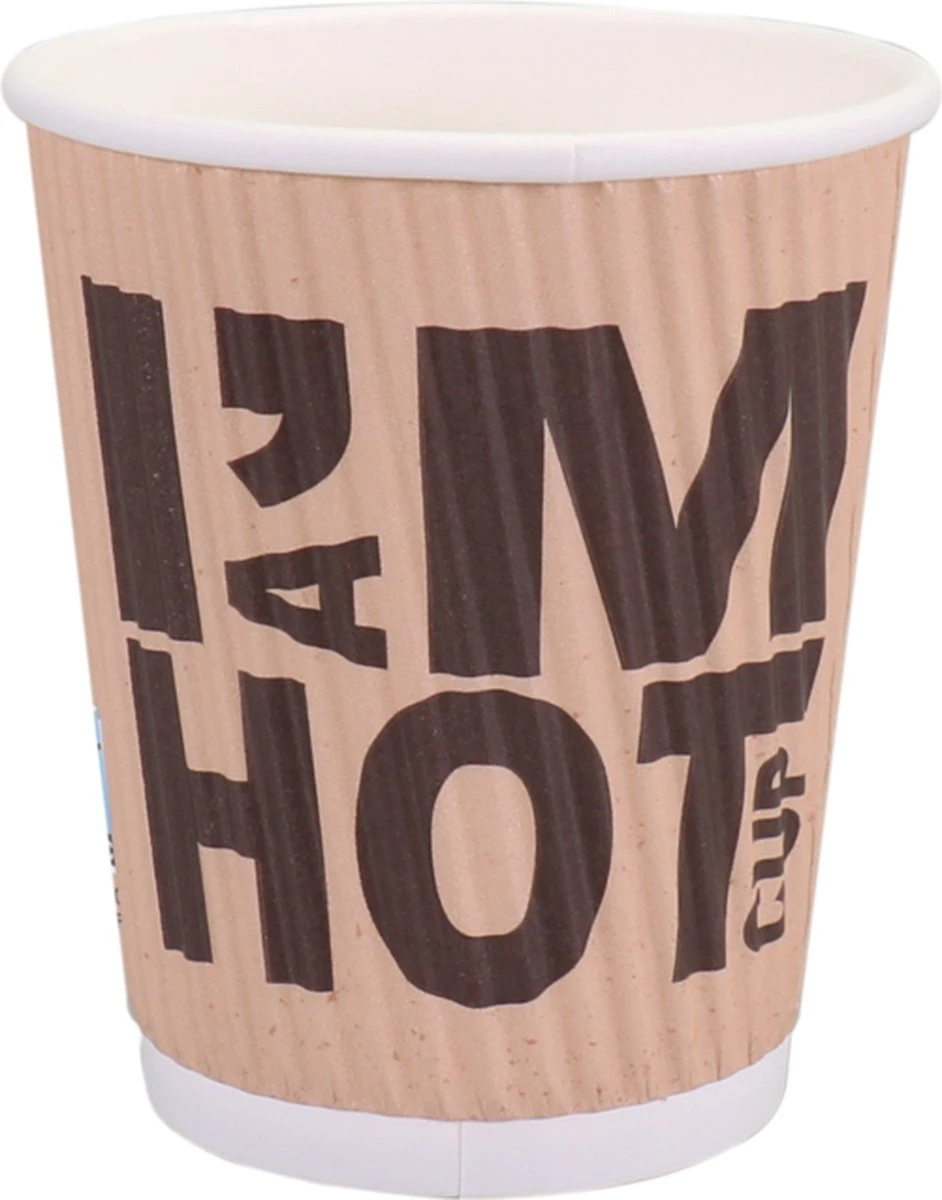 DEPA® | Gobelet à Café | Je Suis Une Tasse CHAUDE | Carton + PE | 250ml | 8 Onces | 92mm | Marron | 500 Pièces 1 DEPA® | Gobelet à Café | Je Suis Une Tasse CHAUDE | Carton + PE | 250ml | 8 Onces | 92mm | Marron | 500 Pièces