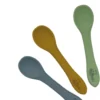 MBB-BGO - 3 Cuillères Pour Bébés/tout-petits - Cuillères En Silicone - Cuillères D'entraînement - Cuillères Pour Enfants - Cuillère - Nourriture