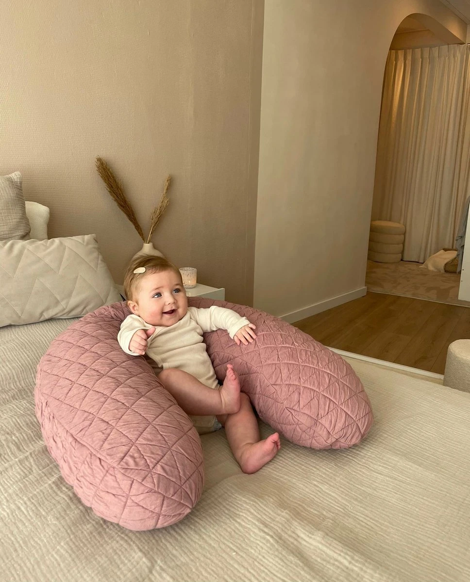 Housse De Coussin D'allaitement Triangle Blush Pour Le Coussin D'allaitement