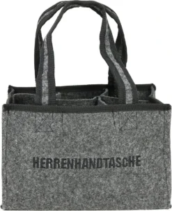Sac à Main Pour Homme COM-FOUR® - Sac En Feutre Pour Boissons - Sac à Bouteilles En Feutre Pour 6 Bouteilles - 6 Porte-bouteilles Jusqu'à 0 L, Gris/noir, 24 X 15 X 15 Cm (01 Pièces - Sac à Main Homme) -Bébé Soldes Boutique 979x1200