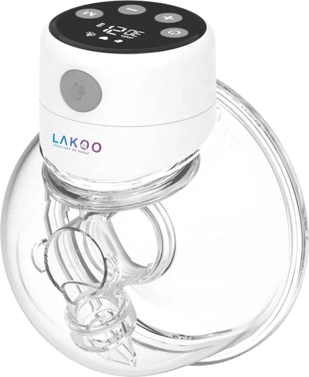 Lakoo Handsfree Breast Pump - Tire-lait - Tire-lait Mains Libres - Tire-lait électrique - Batterie Rechargeable - Tire-laits- Wit