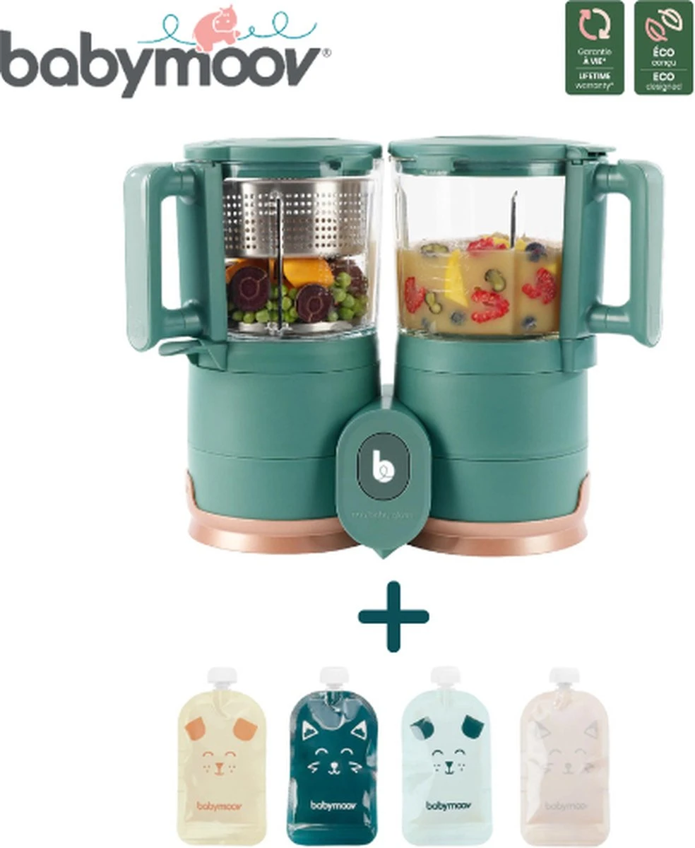 Bundle Babymoov Nutribaby Glass & Sachets Réutilisables ISY (20 Pièces) 1 Bundle Babymoov Nutribaby Glass & Sachets Réutilisables ISY (20 Pièces)