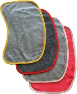 Avec Une Touche De Rose - Grands Chiffons à Rots Version Améliorée - Uni Unies - Double Couche - Coton Biologique - Fairtrade