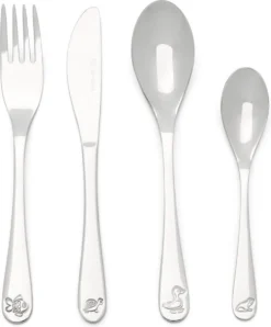 Zilverstad - Couverts Pour Enfants 4 Pièces Animaux Du Bassin En Acier Inoxydable -Bébé Soldes Boutique 996x1200 2