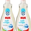 Détergent Nuk Pour Biberons Et Tétines -Ingrédients Tétines Set Discount Deux Pièces Par 500 Ml !!